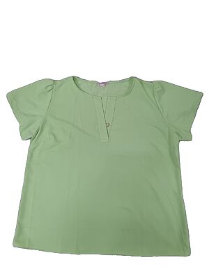 Blusa Social Manga Curta Fem Adulto - Tam: 48