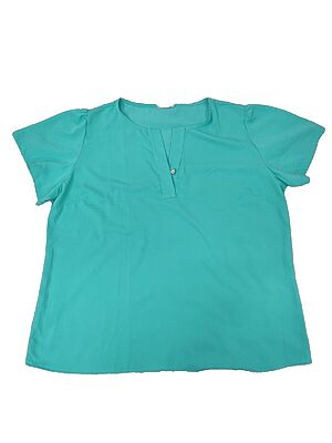 Blusa Social Manga Curta Fem Adulto - Tam: 50