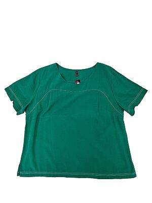 Blusa Social Manga Curta Fem Adulto - Tam: 50
