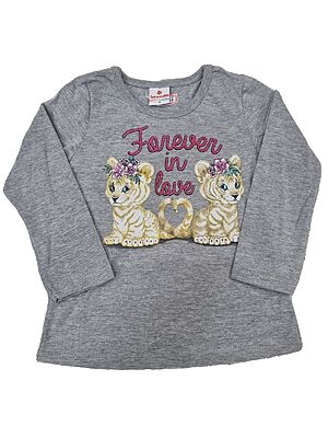 Camiseta Manga Longa Infantil Fem - Tam: 2
