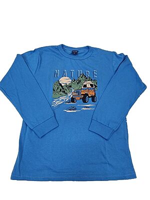 Camiseta Manga Longa Masc Infantil - Tam: 8